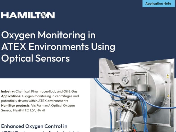 Oxygen monitoring atex environment app note