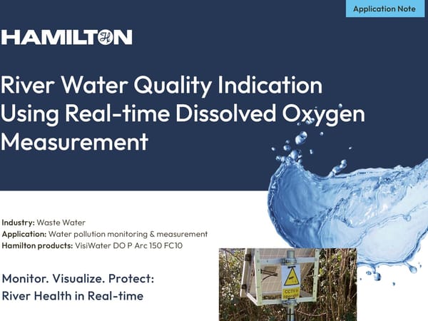 River water quality indication