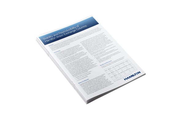 HAM App Note Anion Exchange HPLC Columns Stabilityand Reproducibility PRP X100