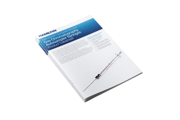 HAM Data Sheet Agilent GC Autosampler Syringes