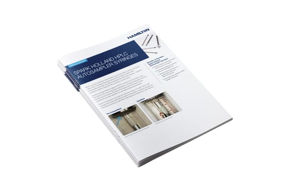 HAM Data Sheet Spark Holland HPLC Autosamper Syringes