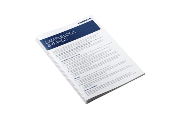 HAM Instructions Syringes Sample Lock