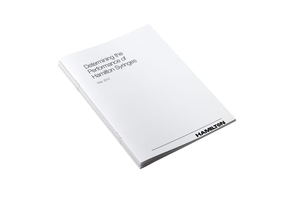 HAM Technical Note Determining Syringe Performance