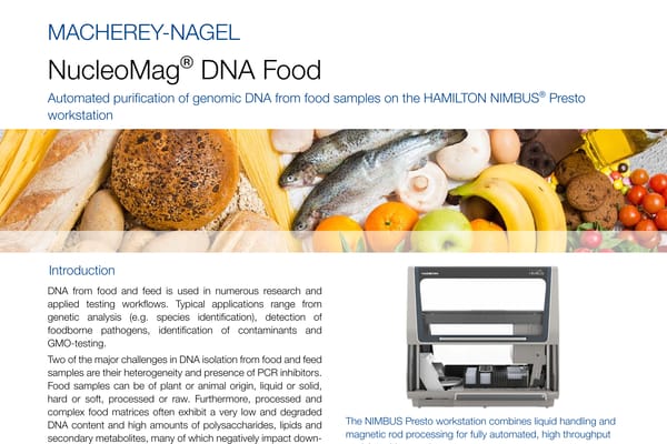 Application note Nucleo Mag Food Nimbus Presto TIMG