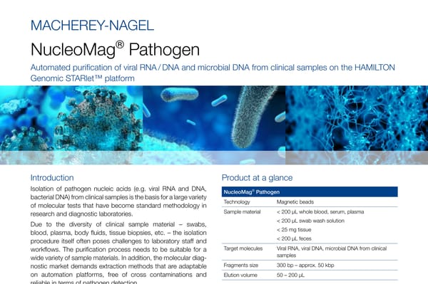 Application note Nucleo Mag Pathogen Genomic STARlet TIMG