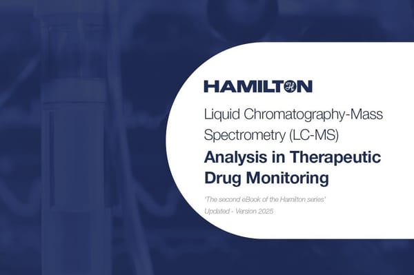 Cover image for Hamilton eBook on LCMS therapeutic drug monitoring (TDM)