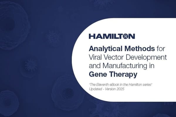Cover image for Hamilton eBook on gene therapy automation solutions