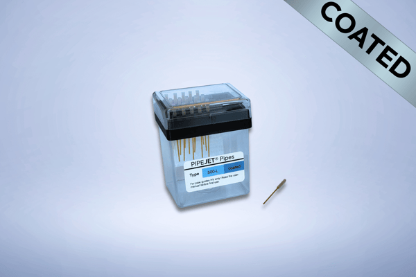 drop-on-demand nanoliter dispensing pipe 500µm Long coated