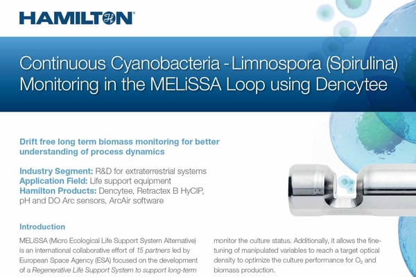 Continuous Cyanobacteria Spirulina Monitoring
