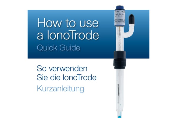 Quick quide ionotrode ph sensor