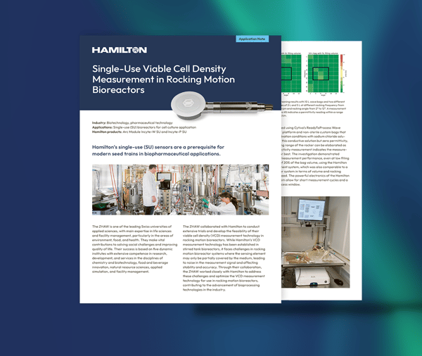 single use sensors application note