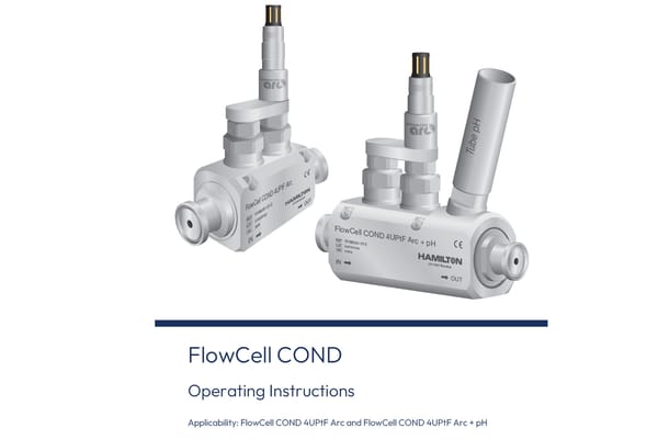 Flowcell cond operating instructions