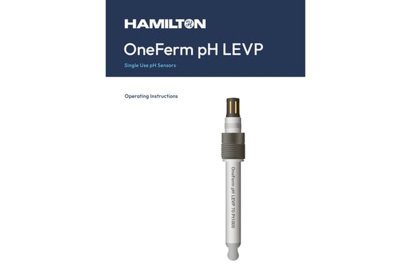 Oneferm ph levp operating instructions