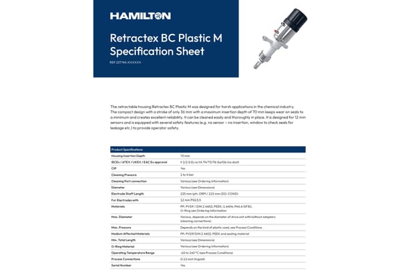 Retractex bc plastic manual specs