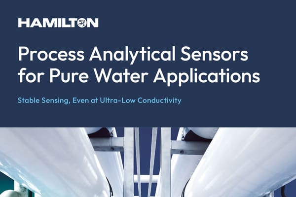 Ultra pure water monitoring solutions