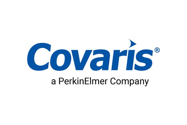 Covaris logo with text "a PerkinElmer Company" on white background