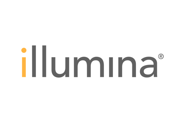 Illumina logo with orange lowercase "i" and gray text on white background