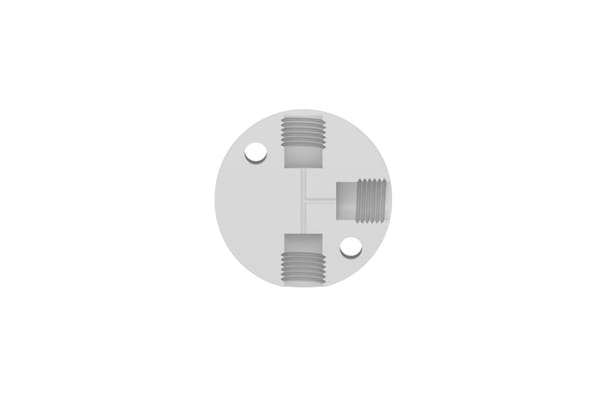 Three way threaded junction