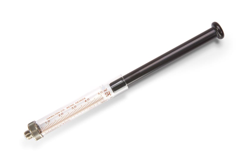 Hamilton 59000-45, 5 Milliliter Gastight Model 1005 Bubble Free Prime Instrument Syringe