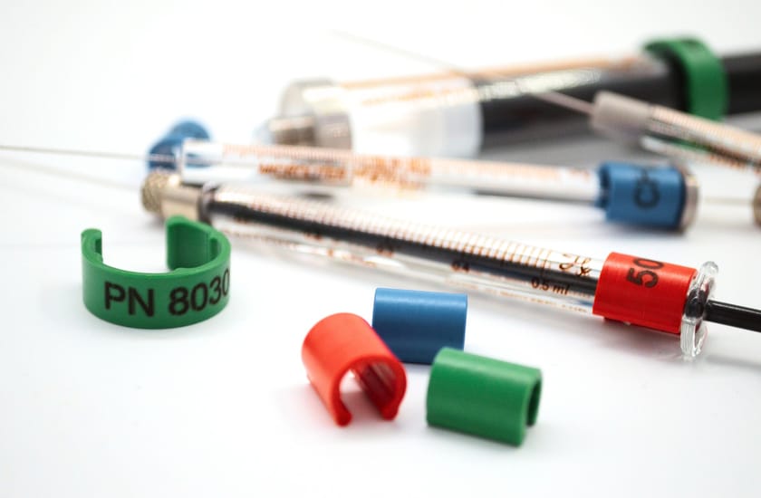 HAM Colored Clips Syringes