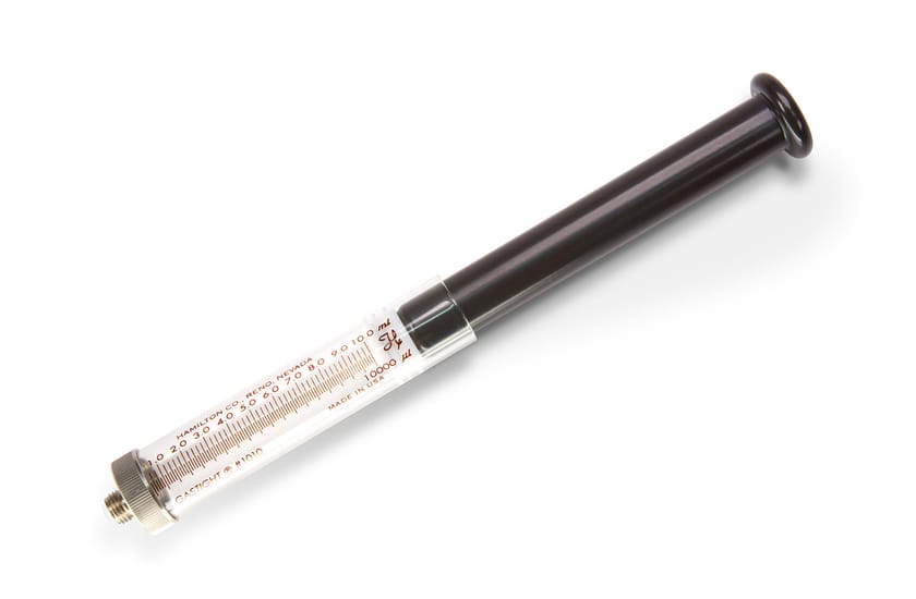 Hamilton 59000-50, 10 Milliliter Gastight Model 1010 Bubble Free Prime Instrument Syringe