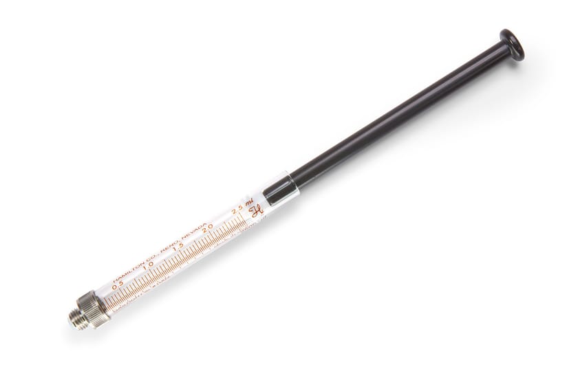 Hamilton 59000-40, 2.5 Milliliter Gastight Model 1002 Bubble Free Prime Instrument Syringe