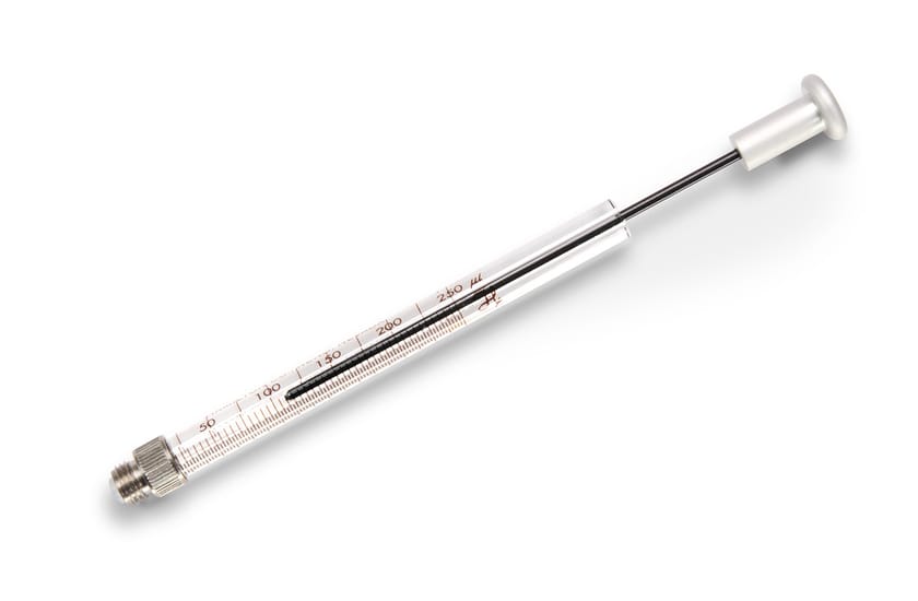 Hamilton 59000-25, 250 Microliter Gastight Model 1725 Bubble Free Prime Instrument Syringe