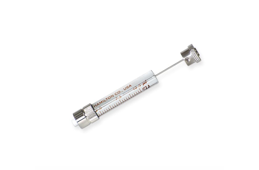 Hamilton 5495-10, 12.5 Microliter Gastight Model 1702.5 Luer Lock, Half-Height Instrument Syringe