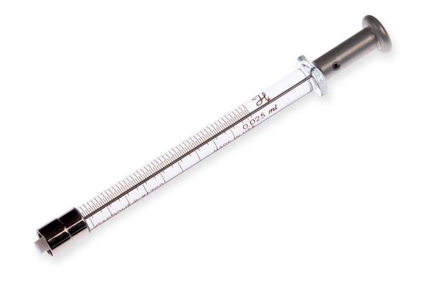 Hamilton 80222, 25 Microliter Gastight Model 1702 Luer Lock Instrument Syringe