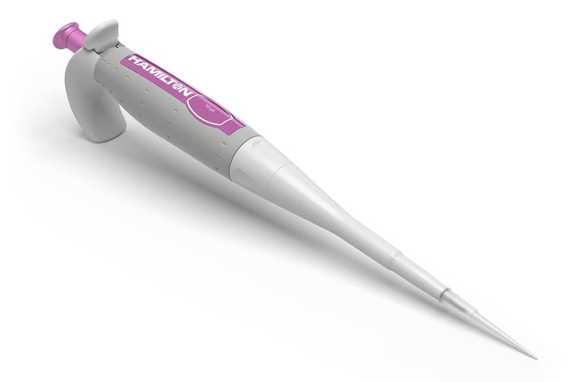 Hamilton's Fixed Volume SoftGrip Pipette 10 µL Front View