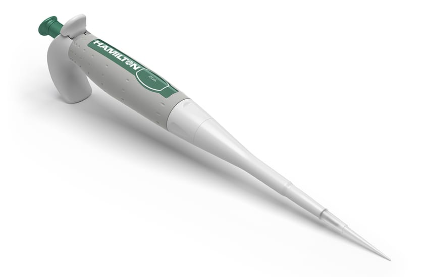 Hamilton's Fixed Volume SoftGrip Pipette 25 µL Front View