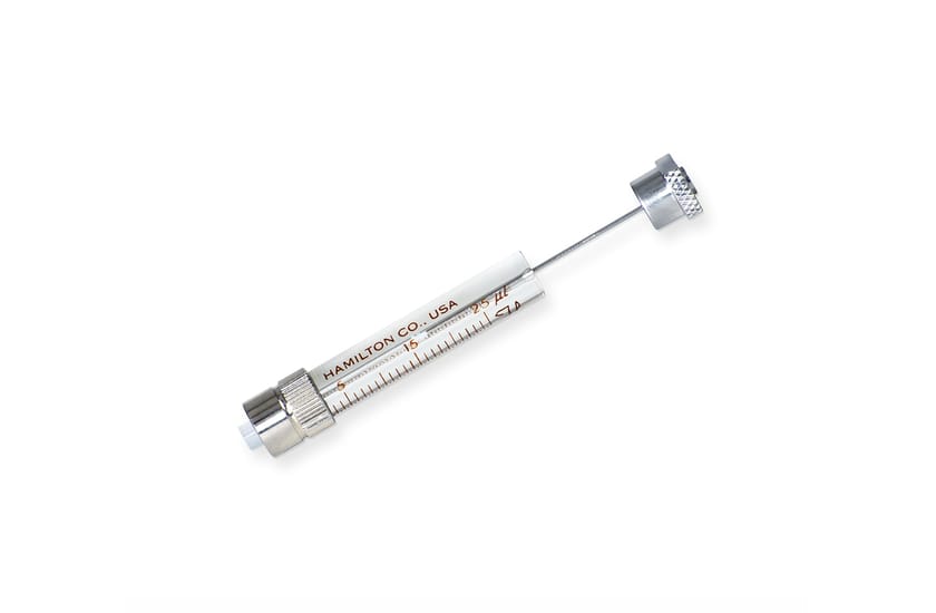 Hamilton 5495-15, 25 Microliter Gastight Model 1702.5 Luer Lock, Half-Height Instrument Syringe