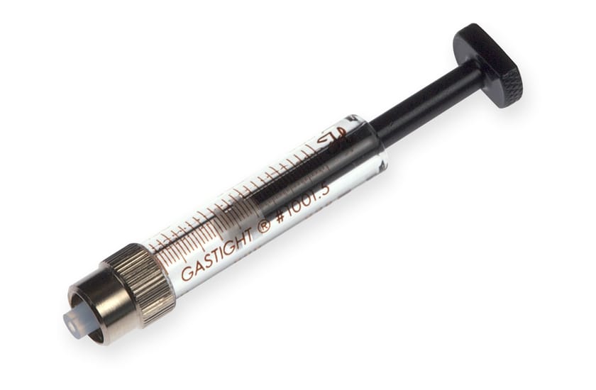 Hamilton 5495-35, 500 Microliter Gastight Model 1001.5 Luer Lock, Half-Height Instrument Syringe