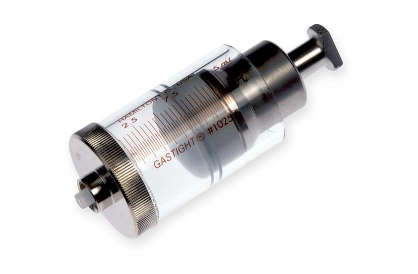 Hamilton 5495-55, 12.5 Milliliter Gastight Model 1025.5 Luer Lock, Half-Height Instrument Syringe