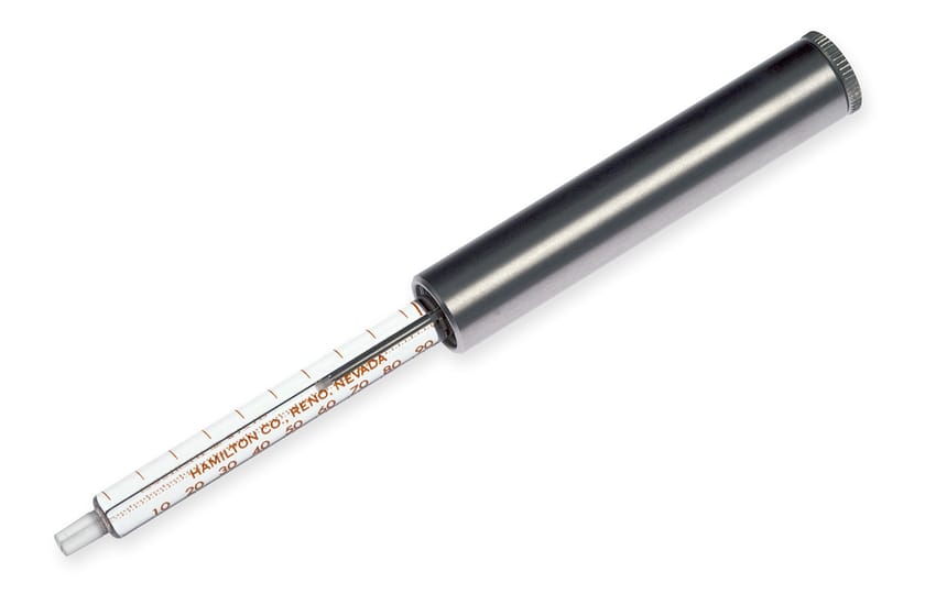Hamilton 100 µL, Model 1710 Luer Tip (LT) Threaded Plunger Syringe, Needle Sold Separately