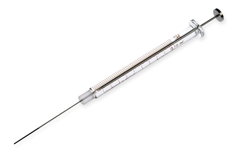 Hamilton 100 µL, Model 1710 N SYR, Cemented NDL, 22 ga, 2 in, point style 3T