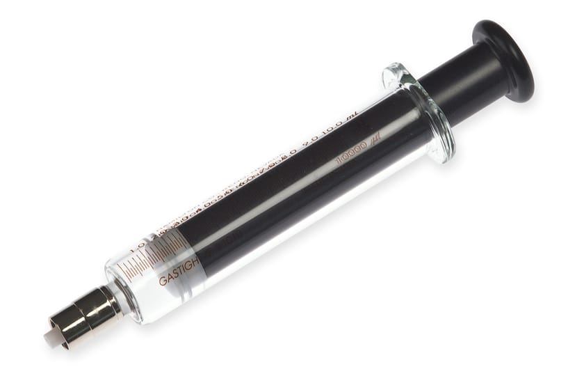 Hamilton 81620, 10 Milliliter Gastight Model 1010 Luer Lock Instrument Syringe