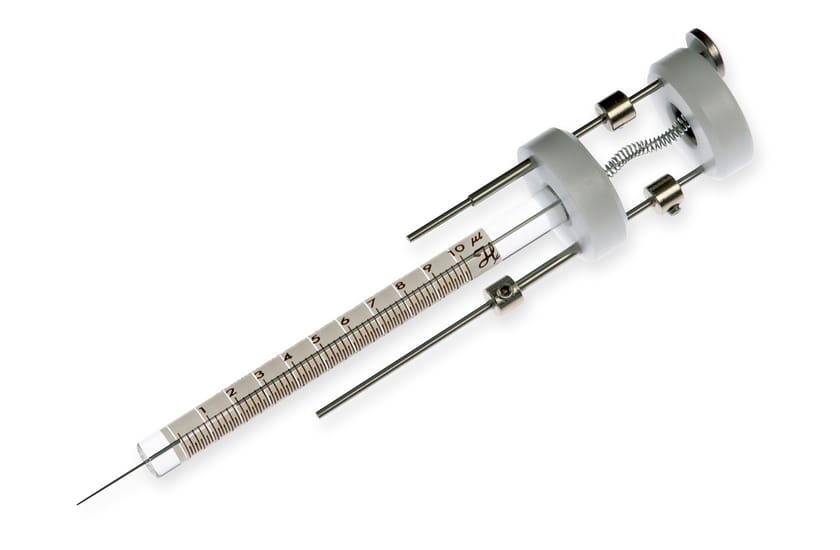 Hamilton 10 µL, Model 701 Cemented (N) Micro Syringe Pipette, 0.2 - 3 µL