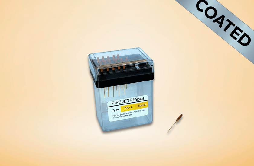 drop-on-demand nanoliter dispensing pipe 500µm Long Coated