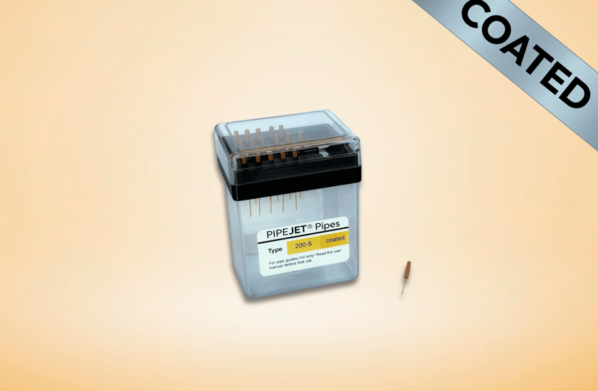 drop-on-demand nanoliter dispensing pipe 200µm coated