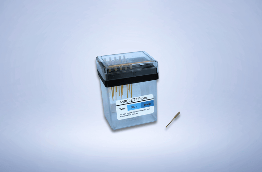 drop-on-demand nanoliter dispensing pipe 500µm Long