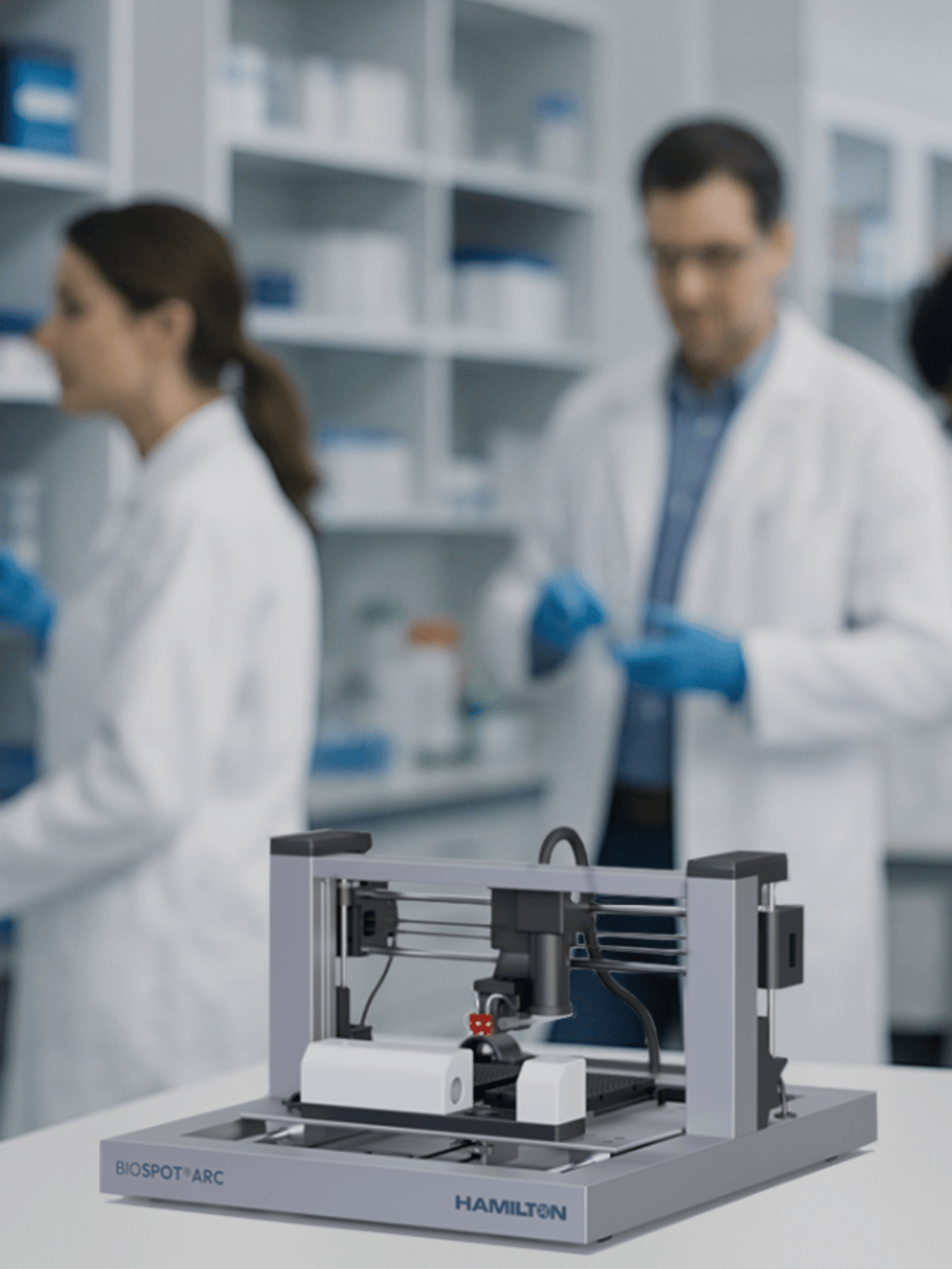 Biospot arc in a lab