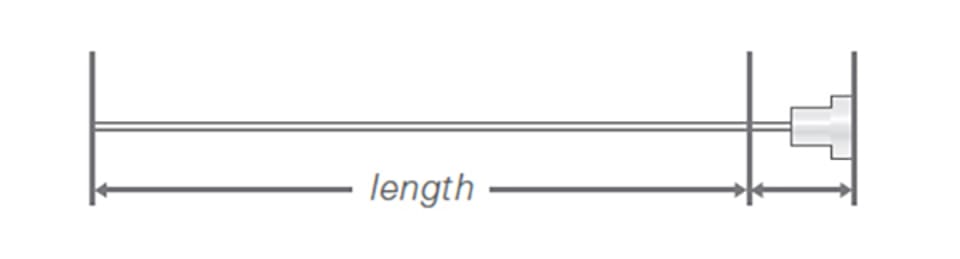 Needle Length Hat Needle Hub