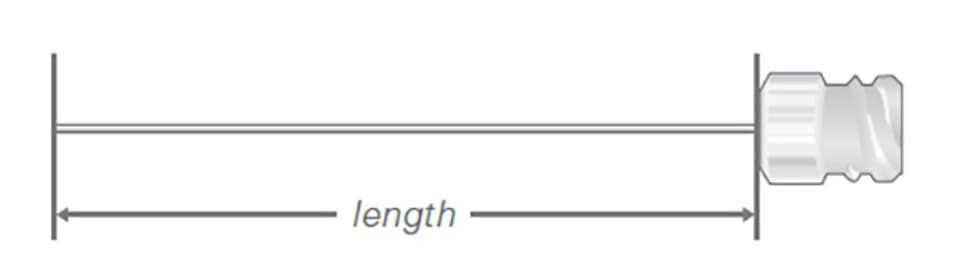 Needle Length Kel F Hub