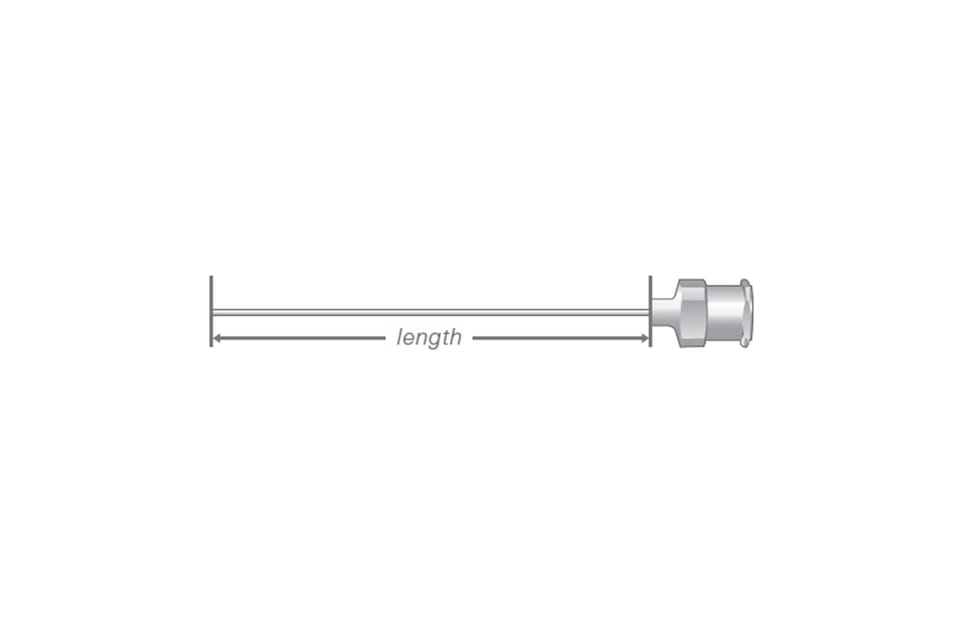 Needle Length Metal Hub
